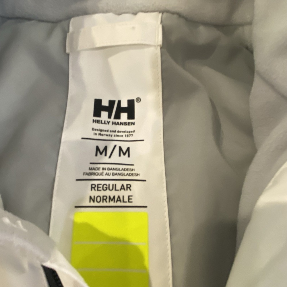 Helly Hansen Women's Size Medium Crew Midlayer Jacket 2.0 White Hooded Ski Snow* - Picture 3 of 14